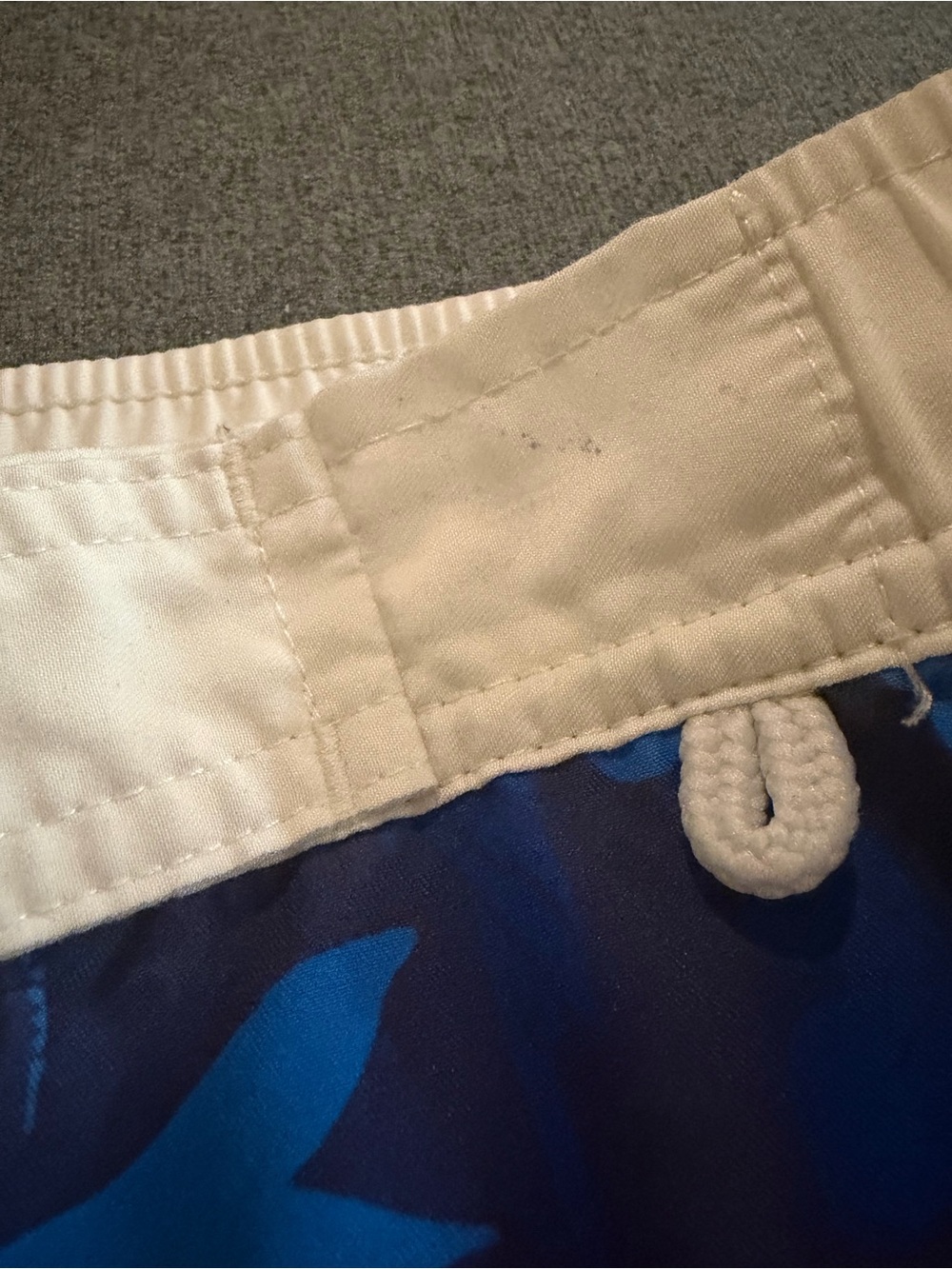 Mini Boden Navy Swim Trunks with Multicolor Animal & Sea Life Print - Picture 3 of 4